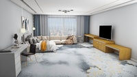 Fabrication fournie Tapis de conception moderne Hôtel de luxe 5 étoiles Couloir Hall Axminster Tapis mur à mur