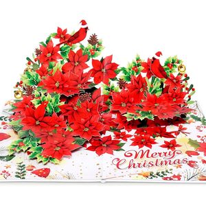 Pop up Christmas Cards 6x8 Inch 3D Greeting Cards Holiday Festival <b>Paper</b> Cards with <b>Gloss</b> Lamination Digital Printing 4-color - Product Image 2