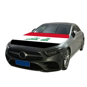 Affordable National Car Hood Cover Flag Iraq Car Engine Cover Flag Factory Direct Selling Polyester Fabric