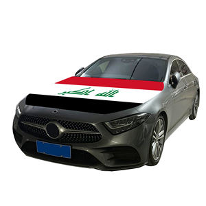 Couverture <span class=keywords><strong>de</strong></span> capot <span class=keywords><strong>de</strong></span> voiture nationale abordable drapeau Irak couverture <span class=keywords><strong>de</strong></span> moteur <span class=keywords><strong>de</strong></span> voiture drapeau vente directe d'usine tissu polyester - Product Image 1