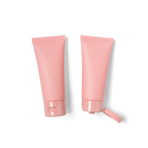 Custom logo Soft Cosmetic Squeeze Tube 60ml 60g Sunscreen Skin Care Matte Pink Empty Soft Lotion Hand Cream Tube <b>with</b> <b>Flip</b> <b>Top</b> - Product Image 2