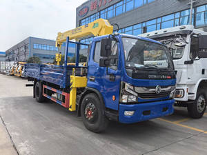 Camión con Grúa Hidráulica de Brazo Recto de 5t, Volante a la Derecha, Camión de Carga Comercial de 6 Toneladas con Grúa de Elevación en Venta - Product Image 4