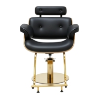 Fauteuil de Barbier Professionnel en Gros pour Usine, Rotation à 360 Degrés, Design Mid-Century, Base à Pompe Hydraulique, Idéal Hôtel et Salon