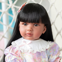 Muñeca de silicona Reborn con espinilla oscura realista 24 pulgadas 60cm muñeca Reborn