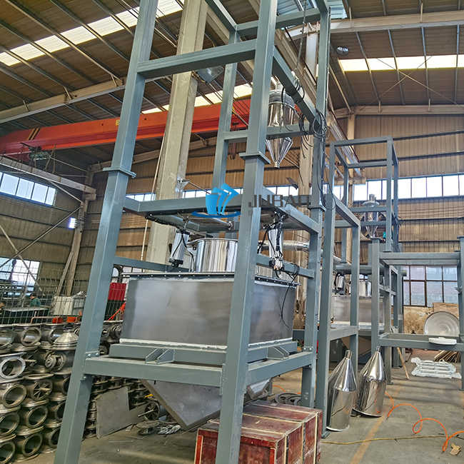 Open Top Offloading Machine Open Type Bulk Bag Discharger Open Big Bag Unloading Machine for ...
