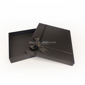 Chất Lượng Cao Tùy Chỉnh Hộp Giấy Màu Đen Món Quà Giáng Sinh Trường Hợp Sáng Tạo Hiện Tại Mặc Một Ribbon Bao Bì Hộp - Product Image 5