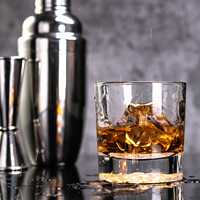 Vaso de Whisky de Cristal de Lujo con Base de Cabeza de Elefante 3D, Sin Plomo, Estilo Old Fashioned, para el Hogar, Bar, Fiestas, Regalo para Hombre