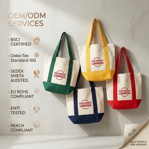 Hot Selling Custom Embroidery Logo Trader Joes <b>Mini</b> Canvas <b>Bag</b> Trader Joe's <b>Tote</b> <b>Bag</b> Grocery Reusable Shopping <b>Totes</b> - Product Image 1