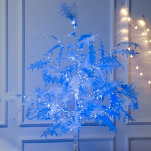 Arbres illuminés bleus artificiels pour la décoration de festival d'intérieur de Noël - Product Image 3