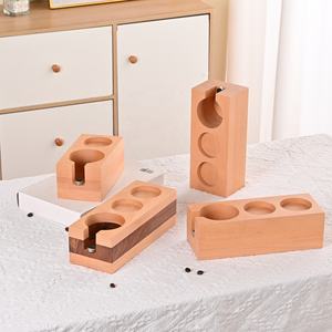 พร้อมจัดส่ง ที่จัดระเบียบอุปกรณ์<span class=keywords><strong>กาแฟ</strong></span>ไม้วอลนัทและไม้บีช แท่นวางอุปกรณ์<span class=keywords><strong>กาแฟ</strong></span>ไม้ สำหรับเครื่องชงกาแฟเอสเพรสโซ - Product Image 3