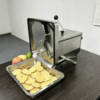 Machine à chips ondulées de table, petite taille, pour la découpe de légumes racineux et la préparation de snacks