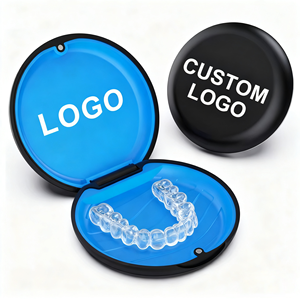 0717 Retenedor de Ortodoncia de Silicona ABS Personalizado, Caja de Almacenamiento para Alineadores Dentales, Diseño Transparente con Espejo, Color y Logotipo Personalizables - Product Image 4