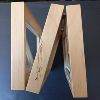 Bingkai Foto Dekoratif Kayu & Baja Tahan Karat Merek TN Berkualitas Tinggi yang Dapat Disesuaikan 4x6 Warna Kayu Model TNWB2201