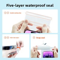 Pochette étanche pour téléphone en TPU, transfrontalière, pour natation et plongée, sensible au toucher, à suspendre au cou, certifiée IPX8, pour sports de plein air et activités alimentaires