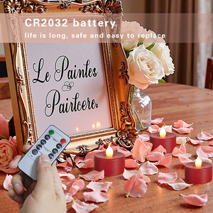 Wholesale 200 Hours Flickering <strong>LED</strong> Tealight <strong>Candles</strong> Battery Operated Electric White/Yellow Flameless Home Decoration - Product Image 3