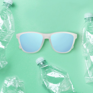 PN99020 Polarized <b>Mirror</b> Lens Recyclable RPET Frame Ocean <b>Plastic</b> Glasses Fashion New Eco Sunglasses Unisex Custom logo - Product Image 4