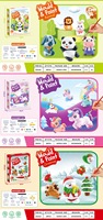 Kit de moulage et de peinture 3D Licorne DIY en plâtre de Paris avec 6 figurines d'animaux sauvages – Artisanat créatif et éducatif