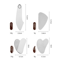 Spatule de Maquillage en Acier Inoxydable en Forme de Cœur DIY – Spatule Spéciale pour Fond de Teint, Grattoir à Liquides, Masques, Crème Contour des Yeux – Outil de Maquillage