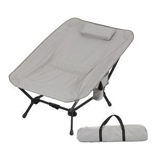 Nouvelle conception de chaise de camping pliable portable de plage en aluminium ultraléger surdimensionnée pour l'extérieur avec sac de rangement - Product Image 4
