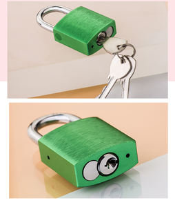 Candado de aluminio de alta calidad de 40 50mm con grillete de acero personalizado y llave de cilindro reemplazable Desbloquea la seguridad primero - Product Image 5