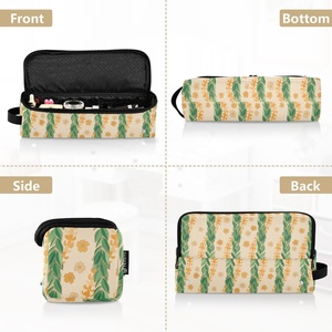 Aloha Collection Hawaii Puakenikeni <b>Lei</b> Flower Hair Tools Organizer Case Maile Curling Iron Flat Iron Travel Bag for Women - Product Image 5