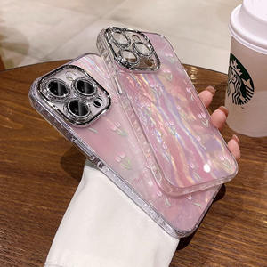 Adecuado para IPhone15 Tulip Phone Case con textura degradada. Paquete completo 13proMax Drop 14 - Product Image 3