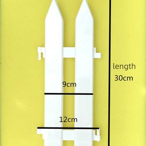 Porte d'arbre de noël <span class=keywords><strong>palissade</strong></span> en plastique DIY Micro-paysage Pots de plantes blanches bonsaï accessoires clôture de jardin - Product Image 5