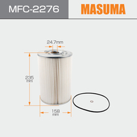 MFC-2276 filtre à huile de voiture à noyau de papier MASUMA pour Nissan NT500 athlon 15274-99786