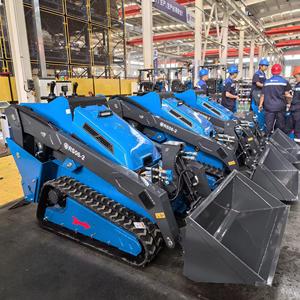 Minipala Economica per Uso Domestico con Certificazione CE/EPA, Piccola Pala Anteriore, Minipala Cingolata per Agricoltura con Motore Diesel, Mini Caricatore - Product Image 3