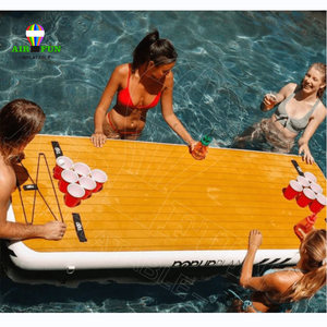 Airfun du thuyền Yoga thả khâu nền tảng sàn cứng PVC nước bơi hồ bơi nổi Dock mat với thang cho hồ - Product Image 2