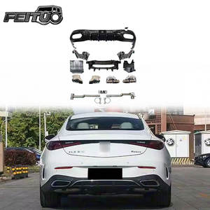 Pour <span class=keywords><strong>Mercedes</strong></span> Benz CLE W236 2024+ : Diffuseur arrière CLE63 AMG avec embouts d'échappement, sans dé<span class=keywords><strong>coupe</strong></span> pour pare-chocs arrière - Product Image 1