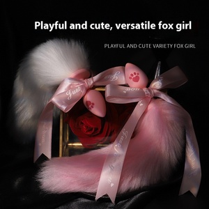 Female Adult Products Silicone Cat Claw Bow Tail Back Court Props <strong>Anal</strong> Plug Sex Toys for Bondage Gear Plug <strong>Anal</strong> - Product Image 5