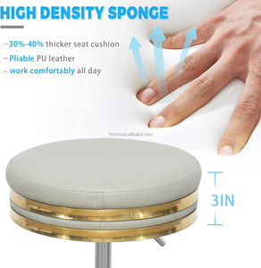 Tabouret de beauté moderne, chaise de <span class=keywords><strong>coiffeur</strong></span>, tabouret de barbier pour salon de coiffure, salon de manucure, tabouret de barbier rotatif réglable avec roulettes - Product Image 5