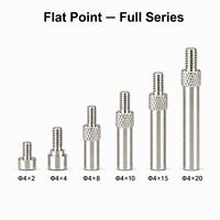 Pointe de sonde plate en acier inoxydable trempé SD4.0 X 10mm M2.5 Dimensions personnalisables selon les dessins