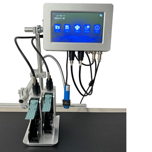 YAOMATEC 10 pulgadas 12,7mm <span class=keywords><strong>2</strong></span> cabezales fecha de caducidad automática número de lote codificación Logo continuo en línea impresora de inyección de tinta Industrial - Product Image 1