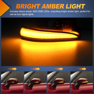 LUMA Nuevas Luces LED Secuenciales para Espejos Laterales con Intermitentes para Tacoma 2016-2023, Accesorios Exteriores Plug and Play - Product Image 6