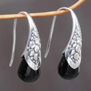 Orecchini pendenti vintage da donna in stile orientale, accessori per l'uso quotidiano - Product Image 2