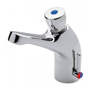 Grifo Mezclador para Lavabo con Temporizador Serie Clásica, Grifo Cromado para Lavabo - Product Image 1