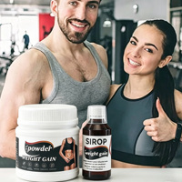 Complément Alimentaire Tout-en-Un pour la Prise de Poids : Poudre et Sirop pour le Remodelage Corporel, la Réparation Musculaire et la Prise de Masse Saine