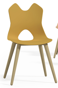 Ekintop Design moderno studente universitario sedia PP plastica scuola universitaria sedia di formazione durevole sedie con blocco di scrittura - Product Image 3