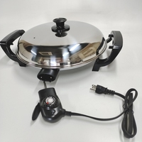 Machine à Injera Éthiopienne de 40 cm en Argile Électrique Mogogo Injera Maker Europe Grill Électrique Mitad Mogogo pour Cuisiner l'Injera