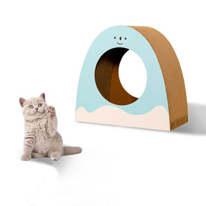 Pet Cats Scratcher Toys Cat Tree Frame Scratcher Wood House Interactive Scratching Toy