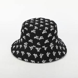 BSCI vente en gros personnalisé 100% coton réversible seau chapeau personnalisé broderie Logo impression Bob chapeau pour l'extérieur soleil utiliser des <span class=keywords><strong>deux</strong></span> côtés - Product Image 1