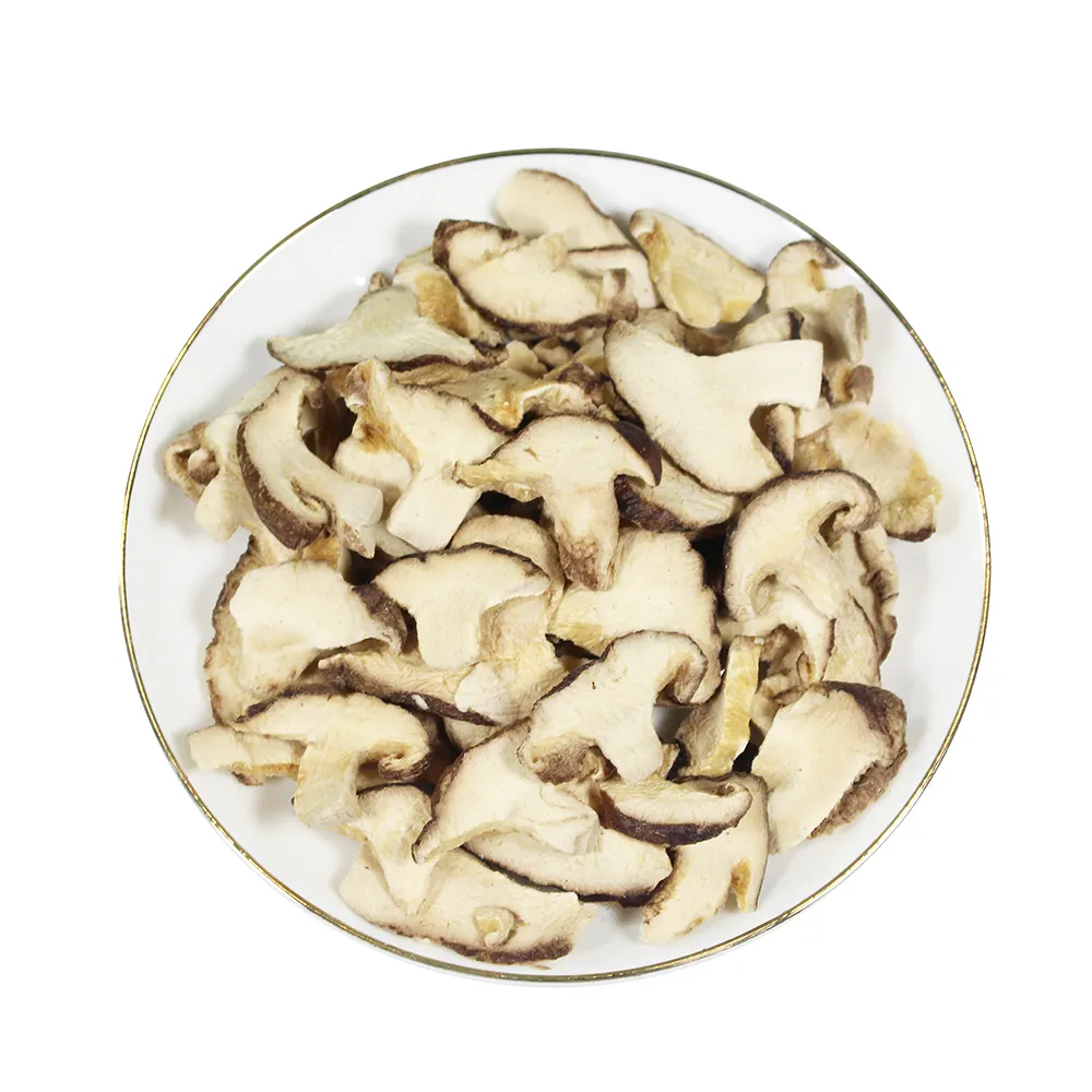 Potongan jamur kering murni alami murah, pabrik sumber makanan ringan sayuran makanan instan