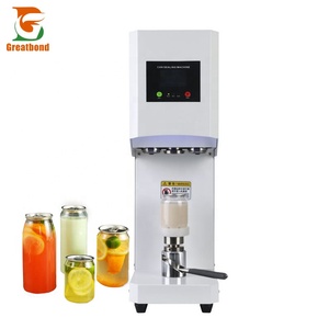 High Speed Easy to Use Rotary Type Portable Water Bubble Tea PET Round Bottle Tin Beverage Soda Seamer Aluminum Cap Can Sealer - Product Image 1