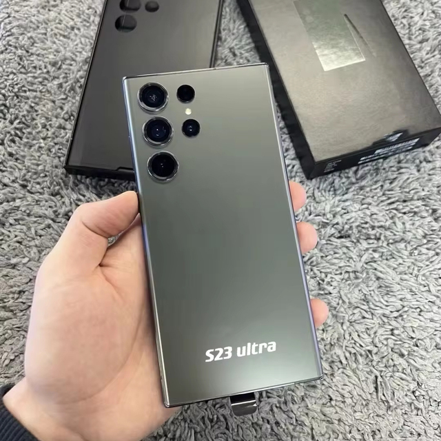 Unlocked Original Hand High  Wholesale S21 S22 S23 Ultra 7.3 HD Screen Phones Mobile Phone