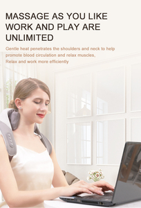 Upgraded Electric Deep Tissue 3d Kneading Neck Massager <strong>Hands</strong> Free Portable Neck and Shoulder Massager for <strong>Pain</strong> Relief - Product Image 6
