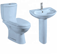 Articles sanitaires en céramique, toilettes en porcelaine de couleur blanche, bleue et rose à vendre