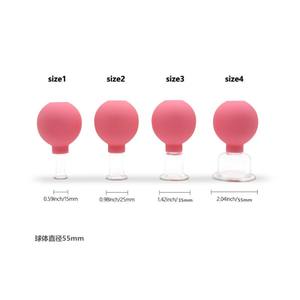 Juego <span class=keywords><strong>de</strong></span> Ventosas Transparentes <span class=keywords><strong>de</strong></span> Goma y <span class=keywords><strong>Plástico</strong></span>, Ventosas con <span class=keywords><strong>Bola</strong></span> <span class=keywords><strong>de</strong></span> Compresión, Masajeador Facial y Corporal - Product Image 1