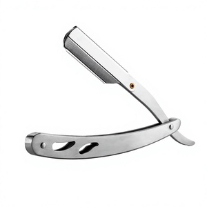 MORGANS INDUSTRIES Navaja de Afeitar Recta de Acero Inoxidable de Una Sola Hoja para Afeitado Manual Masculino, Uso en Barberías y al Aire Libre - Product Image 2